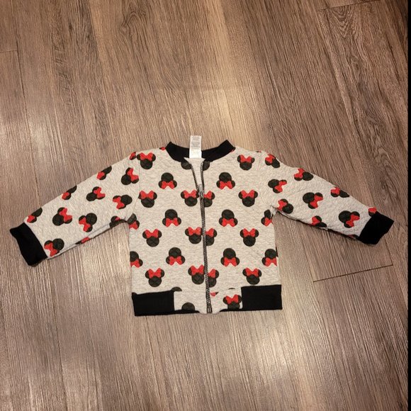 Disney Baby Little Girls Minnie Mouse Quilted Jacket size 24m - Picture 1 of 4